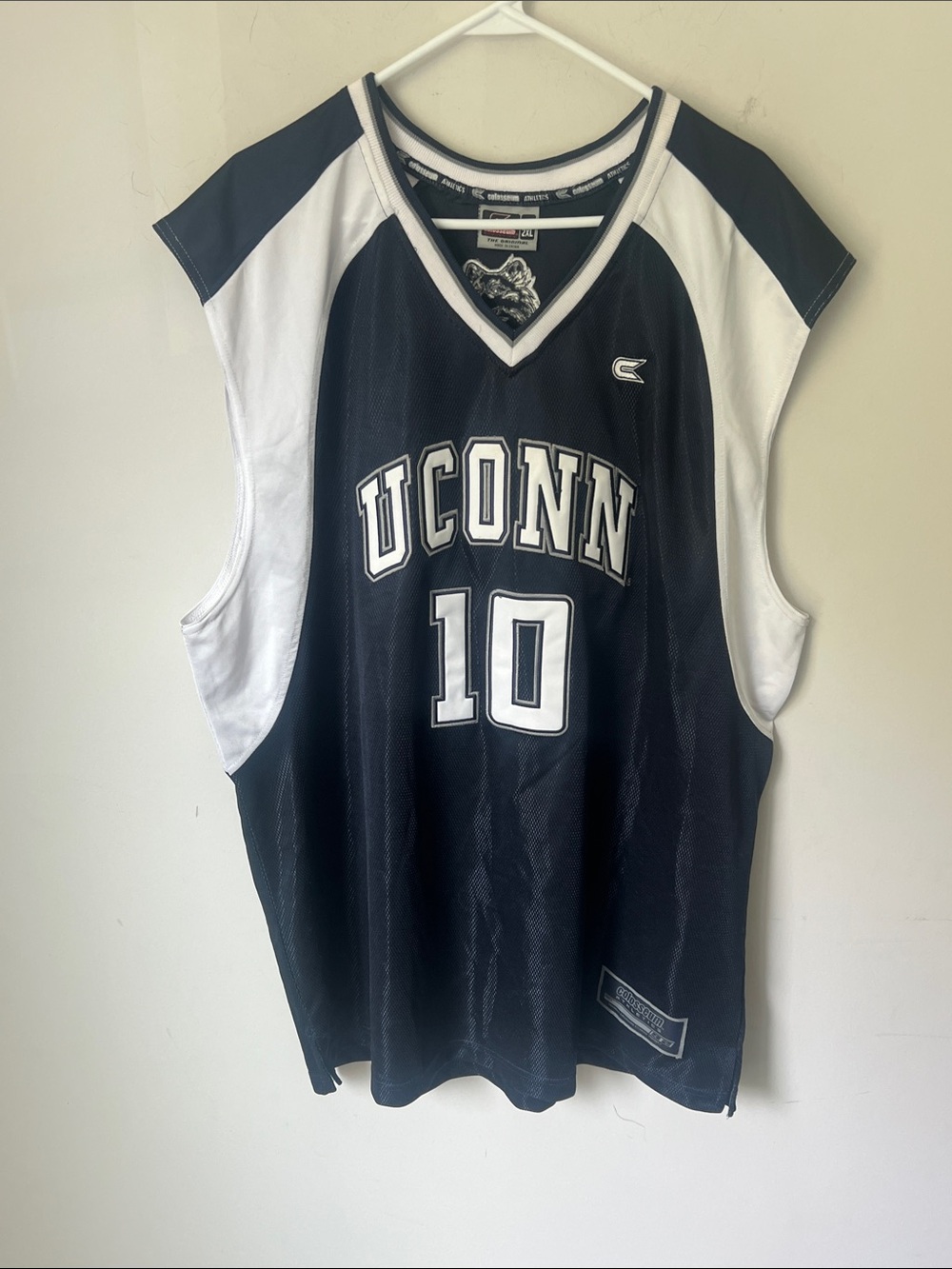 UConn Huskies #10 Y2K Mesh Basketball Jersey 2XL ^